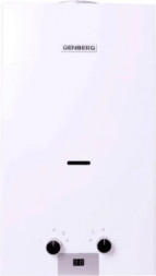 Проточный газовый водонагреватель GENBERG 110.01 Стандарт 10 л. Белая