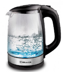 Чайник BRAYER BR1040BK стекло