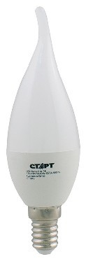 Лампа светодиодная СТАРТ ECO LEDFLAME E14 7W30 теплый белый (10)