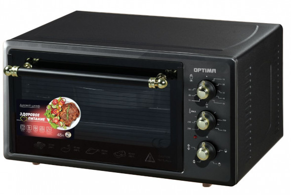 Мини печь OPTIMA OF-48BLR черный