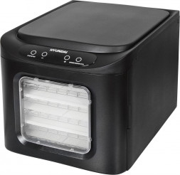 Сушка для фруктов и овощей HYUNDAI HYFD-P1203 12под. 500Вт черный