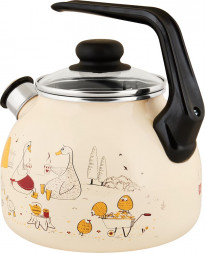 Чайник APPETITE 4с209я Подворье эмал 3,0л со свистком
