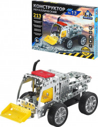 Игрушка РЫЖИЙ КОТ Конструктор металлический 13. Серия ИЗОБРЕТАТЕЛЬ (213 деталей) ( Арт. К-8415)