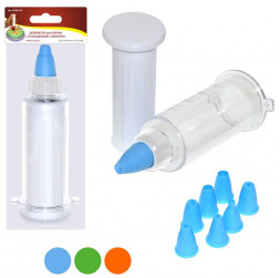 Декоратор для крема MULTIDOM Декоратор для крема с 8 насадками &quot;Эконом&quot; 16см D5см MS80-132