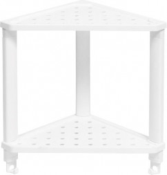 Этажерка VIOLET Полка VIKEA угловая подвесная 2-х ярусная (белый) 787206