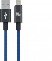 Кабель AKSBERRY (6900295520013) X163 Nylon silk USB-A ? Lightning, синий