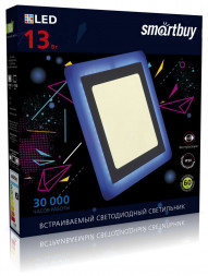 Светильник SMARTBUY (SBLSq-DLB-13-3K-B) 13w/3000K+B