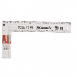 Угольники MATRIX Угольник, 300 мм, алюминиевый, литой 32472