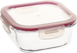 Контейнер APPETITE стекл квадр 800мл роз ТМ