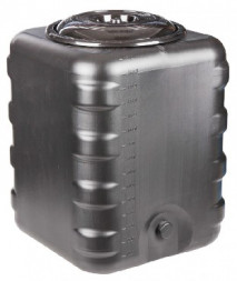 Бак АЛЬТЕРНАТИВА М6463 для душа 150л квадратный (черный)