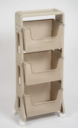 Этажерка VIOLET Лофт 3-х ярусная (латте) 770320