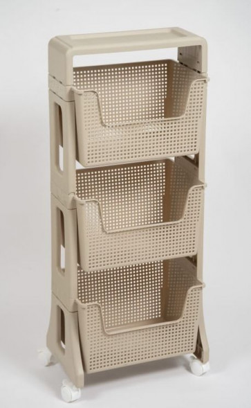 Этажерка VIOLET Лофт 3-х ярусная (латте) 770320