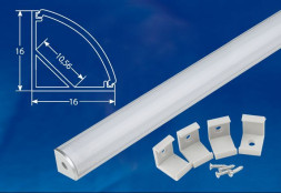 АКСЕССУАРЫ ДЛЯ СВЕТИЛЬНИКОВ UNIEL (UL-00005028) UFE-K06 SILVER/FROZEN 200 POLYBAG