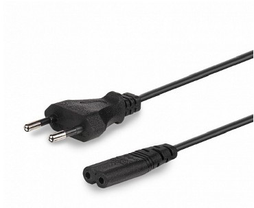 Кабель интерфейсный GEMBIRD/Cablexpert (00894) PC-184/2-1.8М, 1.8м, CEE 7/16 - C7, 2-pin, 2.5А, черный (5)