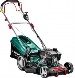 Газонокосилка бензиновая ЗУБР ГБС-460 Самоходная газонокосилка бензиновая, 460 мм 4.5 л.с.