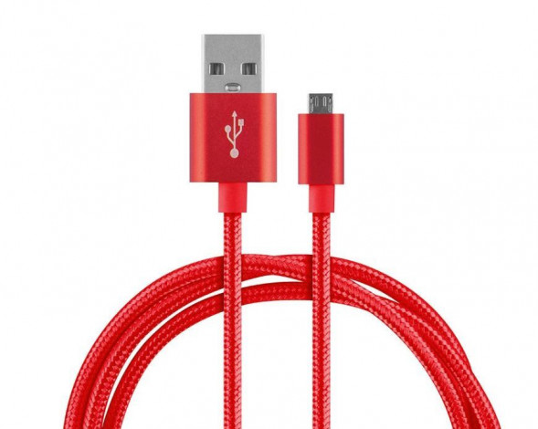 Кабель ENERGY ET-26 USB/MicroUSB, цвет - красный 104105