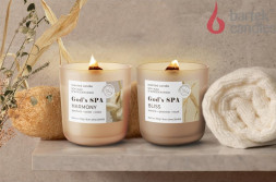 Свеча BARTEK ароматизированная в стакане - Божий курорт 150гр (God's Spa)