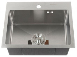 Мойка врезная FABIA PROFI 504030 Мойка врезная 50х40см толщина 3,0х0,8мм, глубина 200мм+ большой сифон с переливом+корзина
