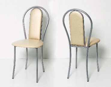 Стул БИТЕЛ ВЕНСКИЙ-М Серебро/Бежевый С-101