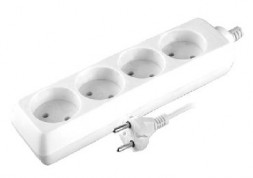 Удлинители электрические VOLSTEN (9303) S 4X3 (4 гн. 3 м., 10А, 2200 Вт.)