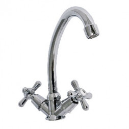 Смеситель для кухни TORNADO 4125 Смеситель кухонный металлокерамика на шпильках (2 шт. в коробке)