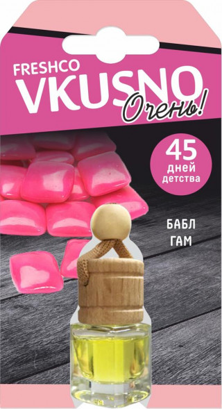 Ароматизатор VKUSNO Бабл-гам флакон AR1VB010
