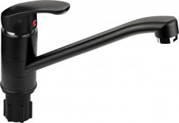 Смеситель для кухни BRIMIX 5902 Смеситель кухонный, шаровый, из высокопрочного пластика АБС , поворотный корпус , ЧЕРНЫЙ .