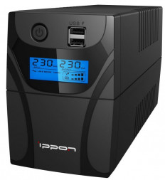 Источник бесперебойного питания IPPON BACK POWER PRO II 500 LCD+USB (300Вт/500ВА)