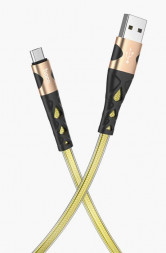 Кабель HOCO (6931474757616) U105 USB (m)-microUSB (m) 1.2м - золотисный