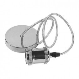 подвес SMARTBUY (SBE-CLHE27m-s) подвес с патроном металлическим e27, 1 м, серебро