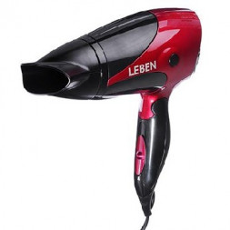 Фен LEBEN 259-128 черный с фиолетовым