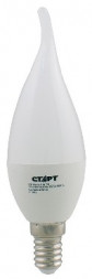 Лампа светодиодная СТАРТ ECO LEDFLAME E14 7W40 холодный белый (10)