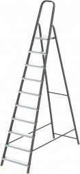 Стремянка СИБРТЕХ Стремянка, 10 ступеней, стальной профиль, алюминиевые ступени Россия