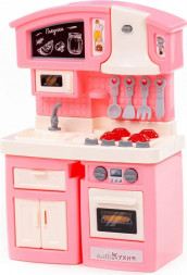 Игрушка ПОЛЕСЬЕ Мини-кухня Малютка (розовая) (в коробке 2)