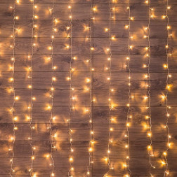 Гирлянда NEON-NIGHT (235-066) Гирлянда &quot;LED ДОЖДЬ&quot; 2*3М, 230В, теплый белый