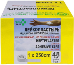 Лейкопластырь SFM Лейкопластырь Тканевая основа 1,0 х 250 см - SFM Plaster, Германия