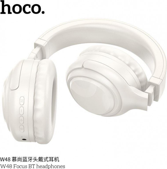 Наушники HOCO (6942007618823) W48 Bluetooth 5.3 Milky White