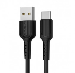 Кабель Type-C BOROFONE (6957531099475) BX16 USB-Type-C 2A 1.0m черный