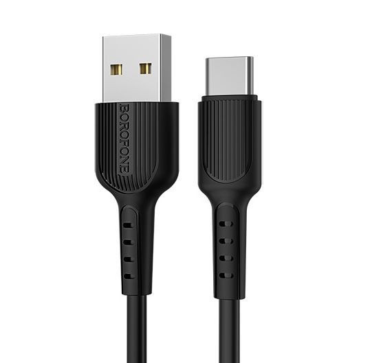 Кабель Type-C BOROFONE (6957531099475) BX16 USB-Type-C 2A 1.0m черный