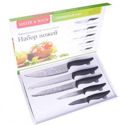 Набор ножей MAYER&amp;BOCH 26990 черный/серебристый