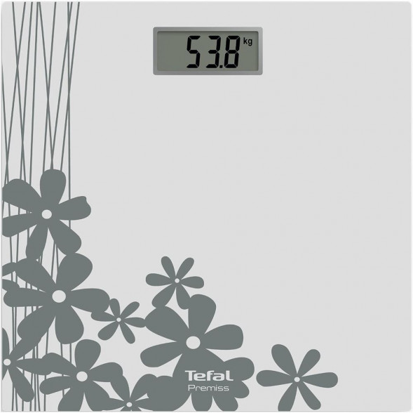 TEFAL Напольные весы PP1430V0, до 150кг, цвет: белый/рисунок [1830008070]
