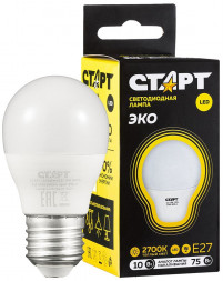 Лампа СТАРТ LEDSPHEREE27 10W 30 WS