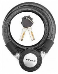 трос-замок STELS Трос-замок 87301, 12х1500 мм, чёрный 540012 KU07550