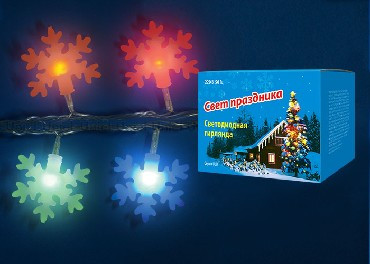 Гирлянда UNIEL (07936) ULD-S0700-050/DTA MULT SNOWFLAKES-3