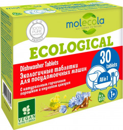 таблетки для посудомоечных машин MOLECOLA Экологичные таблетки для посудомоечных машин 30 шт, 9349