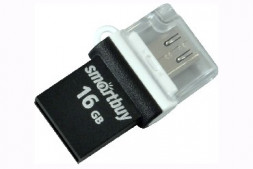 USB флэш SMARTBUY (SB16GBPO-K) 16GB POKO SERIES OTG BLACK