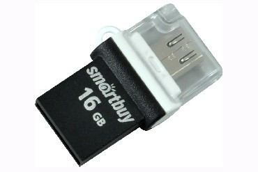 USB флэш SMARTBUY (SB16GBPO-K) 16GB POKO SERIES OTG BLACK