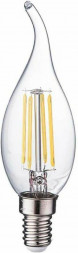 Лампа светодиодная ECOLA N4UV70ELC candle LED Premium 7W/E14/4000K 360° filament нейтральный белый