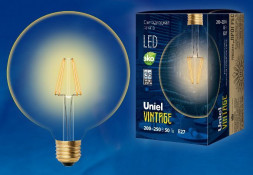 Лампы светодиодные VINTAGE UNIEL (UL-00002358) LED-G125-8W/GOLDEN/E27 GLV21GO