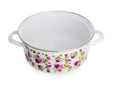 Кастрюля ЛЫСЬВА 1510АП2/4 Китайская роза, эмал. 2,0л